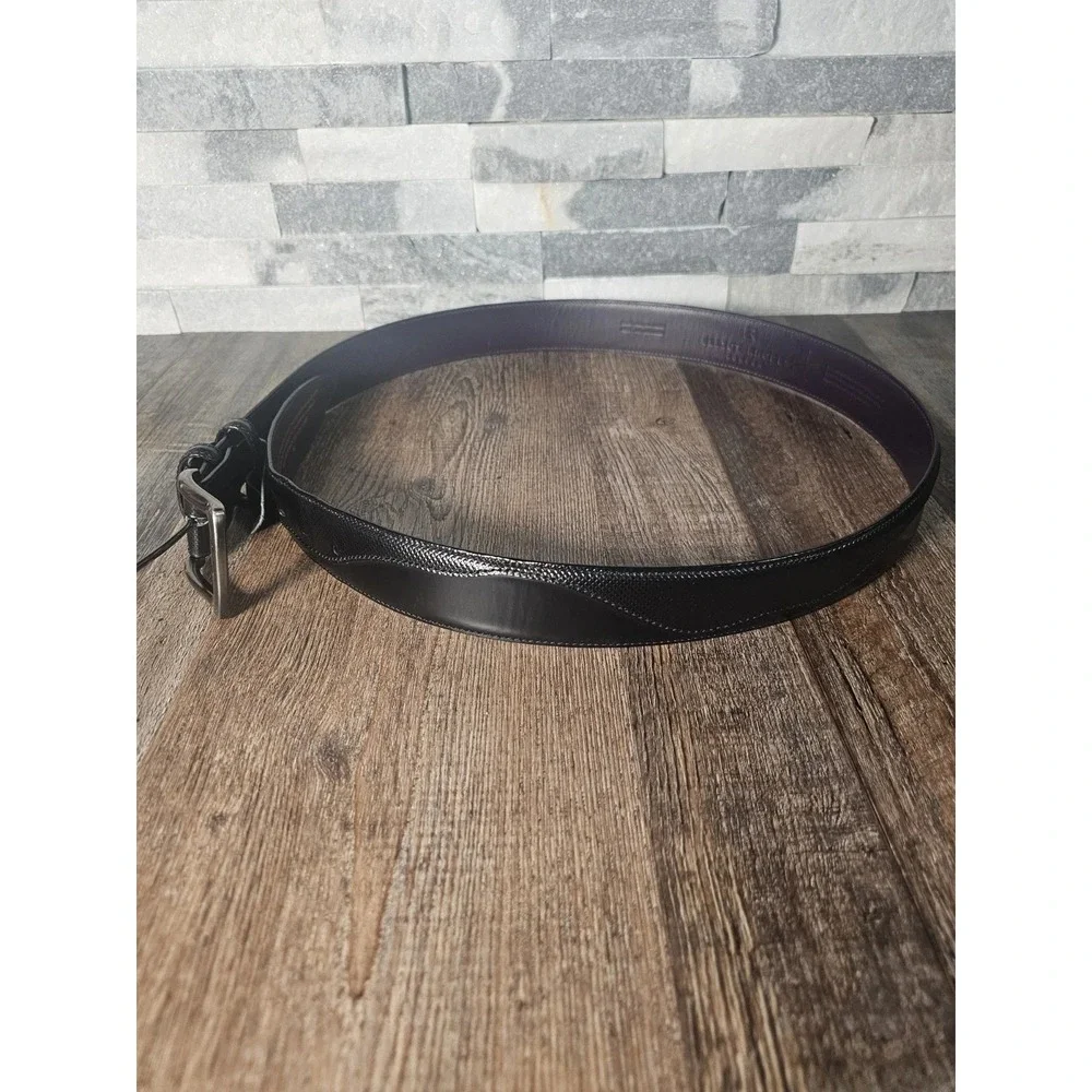Elliot Rhodes London Leather Belt Solid Brass Buckle Men